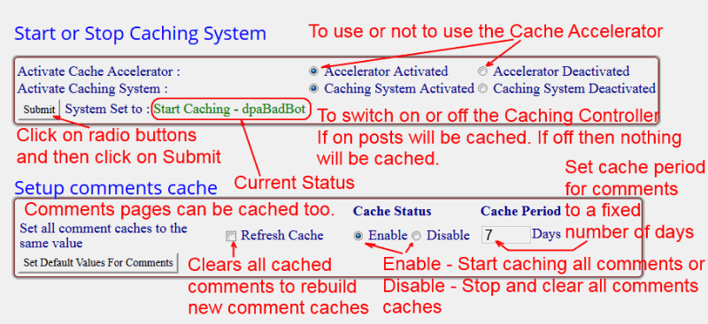 superfast cache plugin 2nd screen